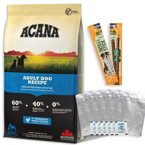 [사료소분봉투+비건간식]아카나 독 어덜트 11.4kg 강아지사료